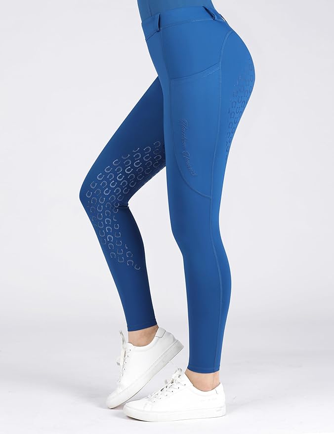 Harrison Howard Women's Horse Riding Pants Double Pocket Silicone Full-Seat Breeches Equestrian Breeches