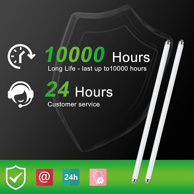 LUCKY HERP T8 30W UVB 5.0 Reptile Light, UVA UVB Reptile Light Bulb 2 Pack, Fluorescent Lamp for Reptiles Amphibians Lizards Chameleons