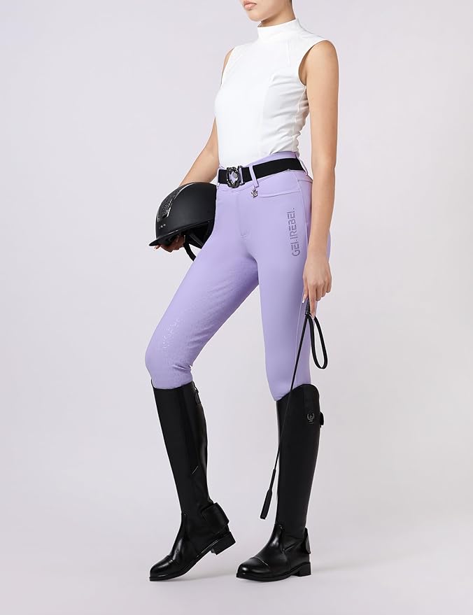 Riding Pants for Women Full Seat Riding Tights with Pockets Equestrian Pants Comfortable Non-Slip Grip Breeches