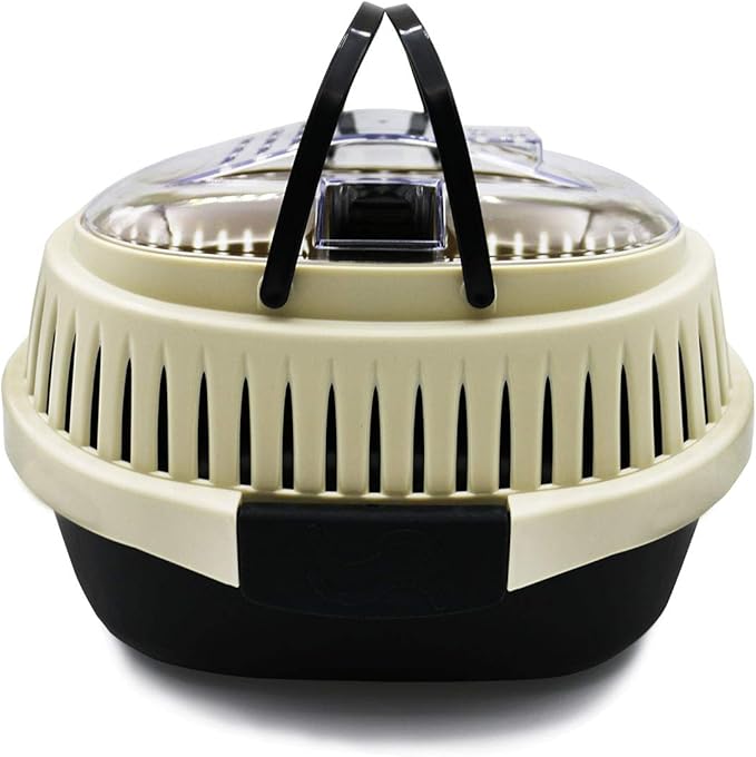 Black Travel Small Animals Hamster Hedgehog Guinea Pig Cage Carrier for Hamsters Hedgehogs Ferret Bird Parrot Guinea Pig Travel Carrier Cage with Handle Breathable Small Animal Guinea Pig Cage Carrier
