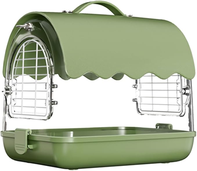 Standing Flight Parakeets Cage Set Large Bird Carriers Panoramic View Bird Cage for Outdoor Use