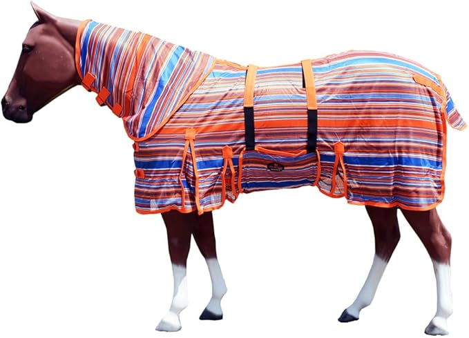 HILASON Horse Fly Sheet - Summer Spring UV Protection Mesh Bug Mosquito FlySheet for Horses | Fly-Sheet