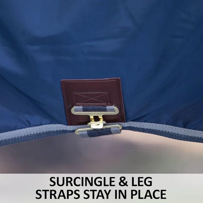 Dura-Nylon Tekno-Fleece Stable Horse Blankets & Sheets | V-Free Pressure Free Wither | Adjustable Leg Strap Horse Sheets | Comfortable Horse Blankets for Winter