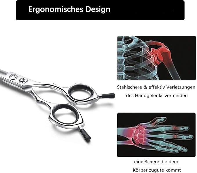 Dream Reach Dog Grooming Scissors - 6.5" Professional Upword Curved Shears for Cats Dogs
