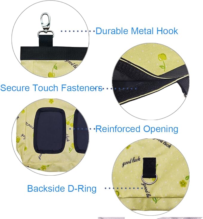 Guinea Pig Hay Feeder, Hanging Rabbit Hay Feeder Bag for Guinea Pigs Bunnies Chinchillas. Greencherries