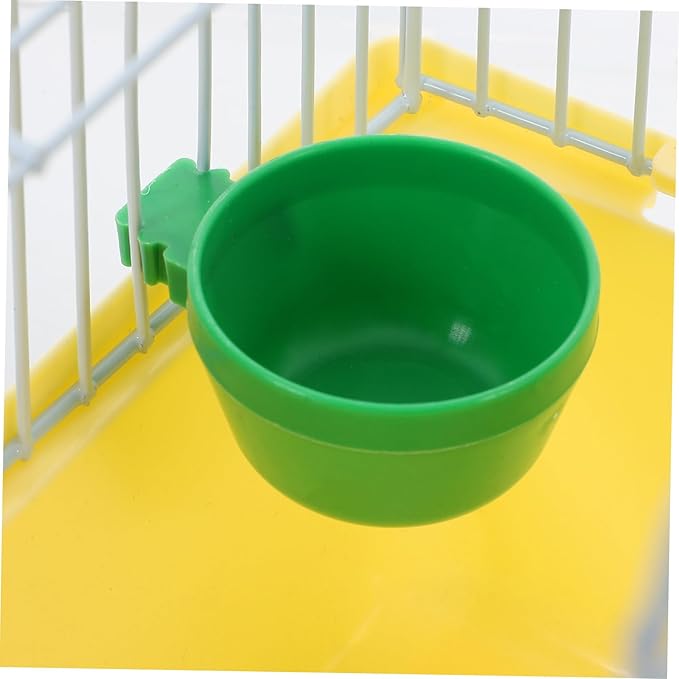 VANZACK Cage, Portable Bird Travel Cage with Food and Water Box - Pet Cage Carrier Easy Travel for Small Birds Like Parakeets and Cockatiels