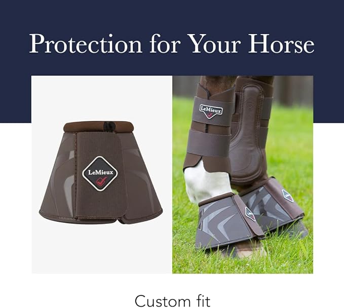 LeMieux Black Soft Shell Overreach Horse Boots - Protective Gear and Training Equipment - Equine Boots, Wraps & Accessories