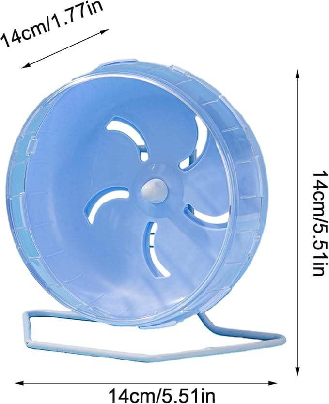 Doefo Silent Hamster Wheel, 6 Inch - Quiet Dwarf Hamster Toy, Exercise Wheel for Hamsters, Gerbils, Mice, Hedgehog | Wear Resistant, Durable Hamster Wheel