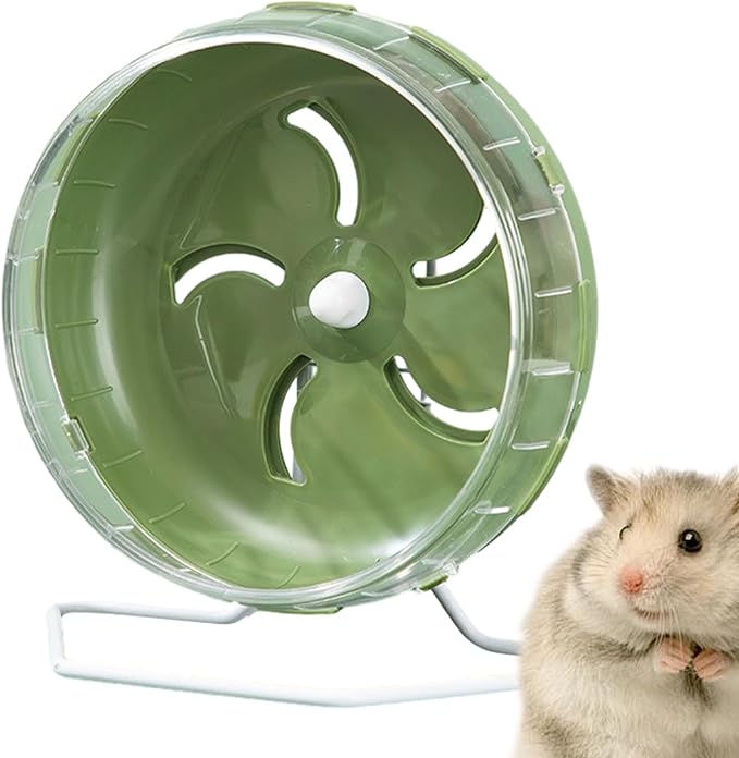 Doefo Silent Hamster Wheel 6 Inch - Quiet Hamster Wheel Dwarf Hamster Toys | Hamster Exercise Wheels Small Animal Toys, Exercise Wheel for Hamsters, Gerbils, Mice, Hedgehog
