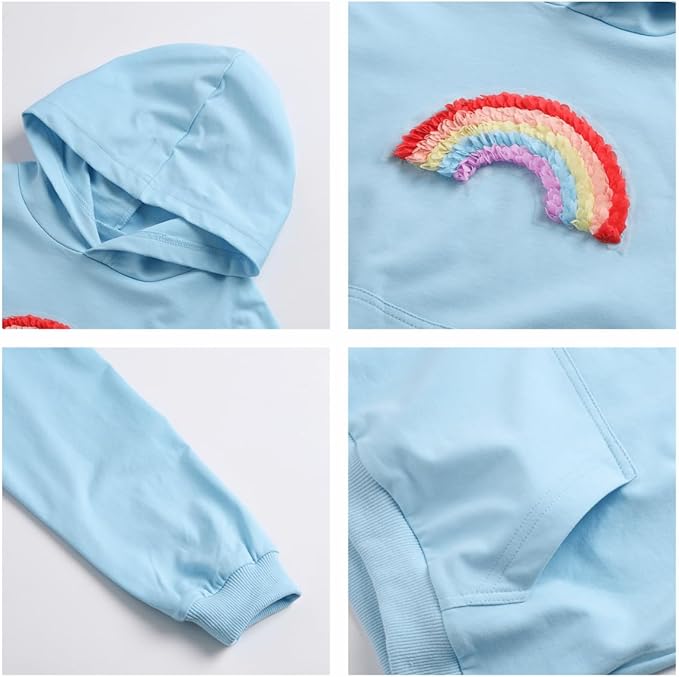 WELAKEN Sweatshirts for Girls Toddler & Kids II Little Girl's Pullover Tops Sweaters & Hoodies