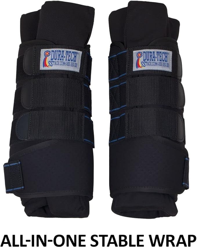 Dura-Tech Quick Dry Memory Foam Stable Wraps for Horses | Complete Horse Leg Support | Enhanced Comfort & Protection | Tekno-Dri Lining | Easy Maintenance