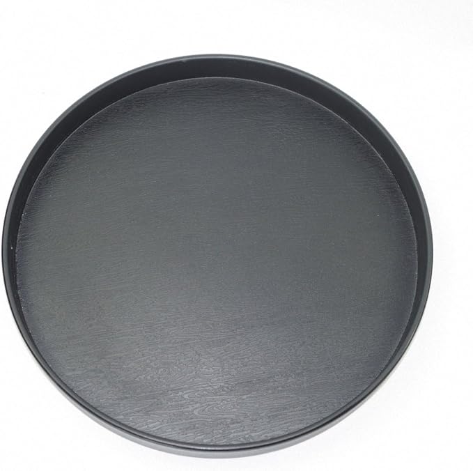 OMEM Reptile Food Bowl Water Dish,Feeding Dish, Birds Bowl (M, Black)