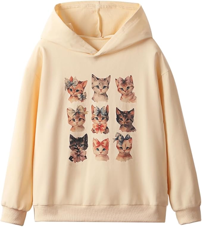 WELAKEN Sweatshirts for Girls Toddler & Kids II Little Girl's Pullover Tops Sweaters & Hoodies