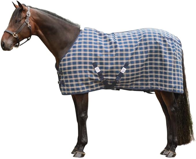 Dura-Tech Ripstop Poly Plaid Horse Stable Sheet | High Durability | Full Coverage | Multi-Purpose Use | Comfort-Enhanced | Superior Fit