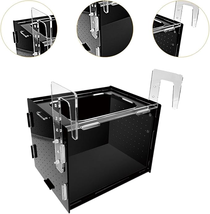 Fish Breeding Box Hatchery Sturdy Clear Acrylic Separation Incubator Isolation Box for Clownfish Betta Baby Fish Guppy, 20x15x15cm