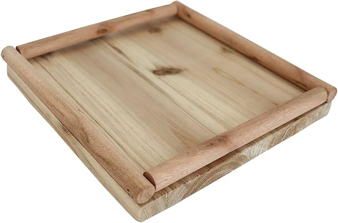 Natural Wooden Parrot Bird Perch Stand, Parakeets Paw Grinding Standing Pole, Cage Accessories for Small Animals Rat Hamster Budgies Lovebirds Cockatiels