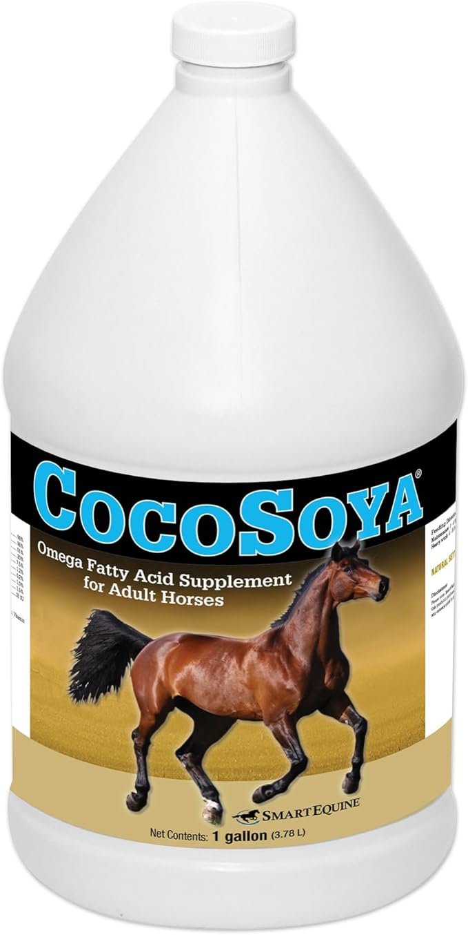 SmartEquine CocoSoya Oil | Oil for Skin and Coat | Contains Soybean and Coconut Oil for Overall Coat Shine and Horse Health | Nourishing Fatty Acids for a Lustrous Appearance | 1 Gallon