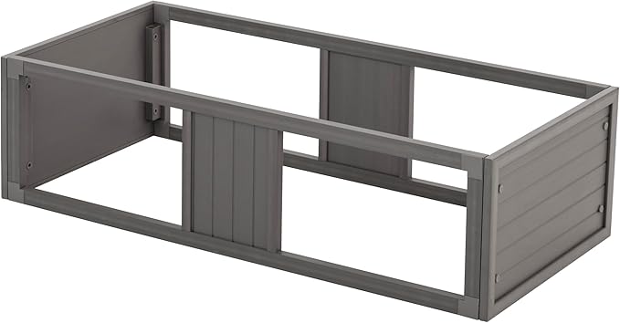 New Age Pet ECOFLEX Two Large Reptile Enclosures with Matching Stacker and Low Cabinet Stand Set in Grey