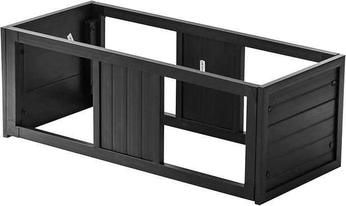 New Age Pet ECOFLEX Two Medium Reptile Enclosures with Matching Stacker Combo Set in Black