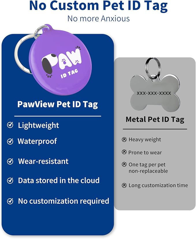 Reflective Dog Collar for Extra Small Dogs with Dog Tags Personalized & Quick Release Buckle, Adjustable and Comfortable Nylon Pet Collar, Purple