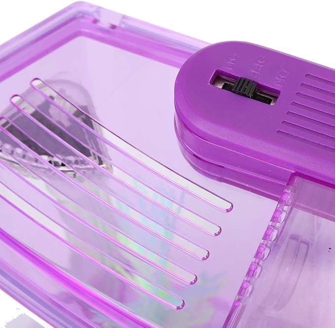 Aquarium Tank, Three Divisions LED Acrylic Fish Tank, Desktop Aquarium | Portable Fish Tank | Travel Fish Tank | Cool Fish Tank | Breeding Isolation Box Fishtank for Baby Fish