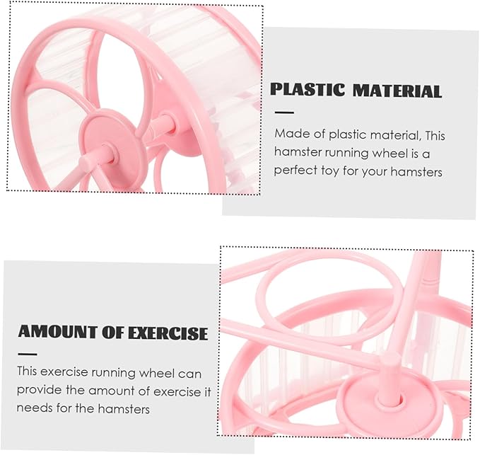 Milisten Silent Hamster Running Wheel Quiet Exercise Treadmill for Pets for Hamsters Guinea Pigs and Chinchillas Enhance Activity Reduce Boredom