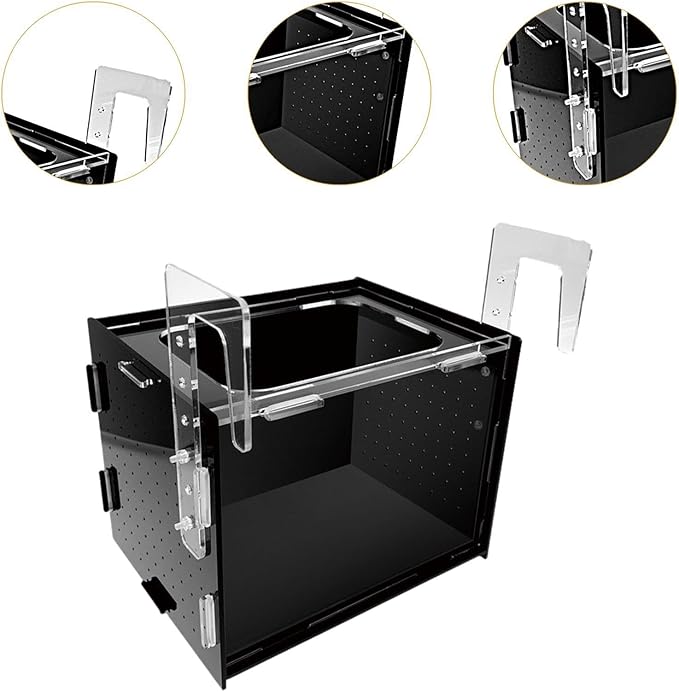 Fish Breeding Box Hatchery Sturdy Clear Acrylic Separation Incubator Isolation Box for Clownfish Betta Baby Fish Guppy, 30x20x20cm
