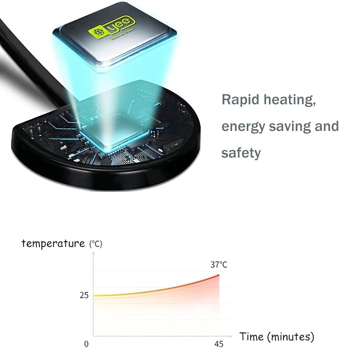 Reptile Heating Mat with Temperature Adjustment, Waterproof Reptile Heat Pad Under Tank Terrarium Heater for Amphibians, Small Animals, Seeding (14W - 11 x 11 in)