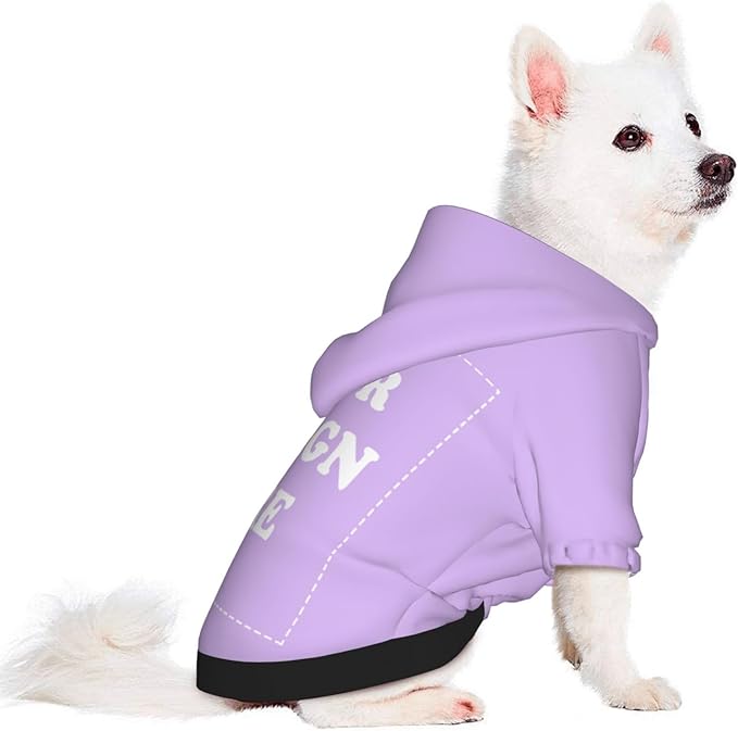 Dog Costume, Custom Dog Hoodie, Dog Name Costume Holiday Pet Pajamas Outfit, Personalized Pet Coat Costumes for Small Medium Large Dogs and Cats for Winter, TaroMilk, XL