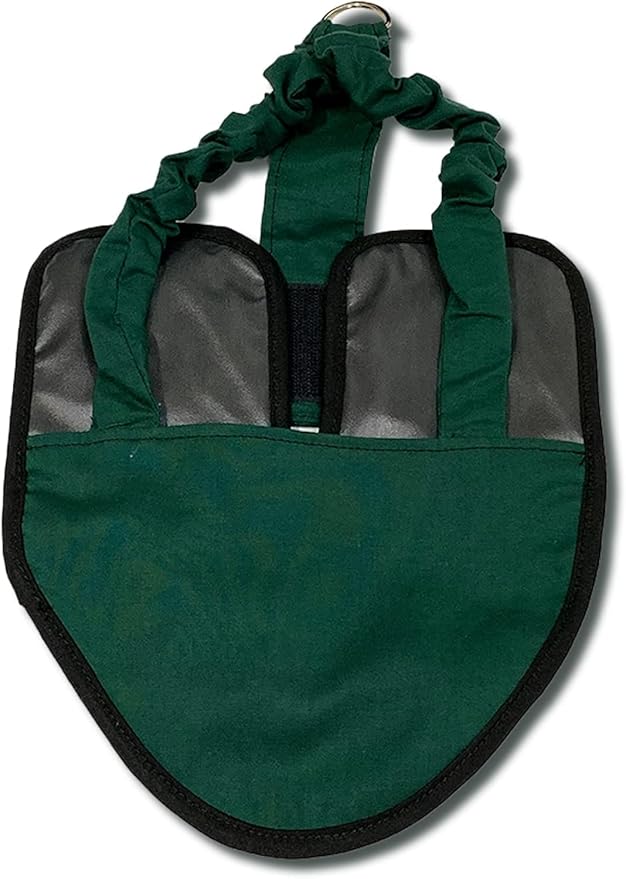 Hen Holster Bird Diaper, Wrap Around - for Hens, Roosters, Ducks, Leak-Proof Design, Comfortable Fleece Strap Bird Harness with Sewn-in Liner, Secure Hook and Loop Closure - XL, Green