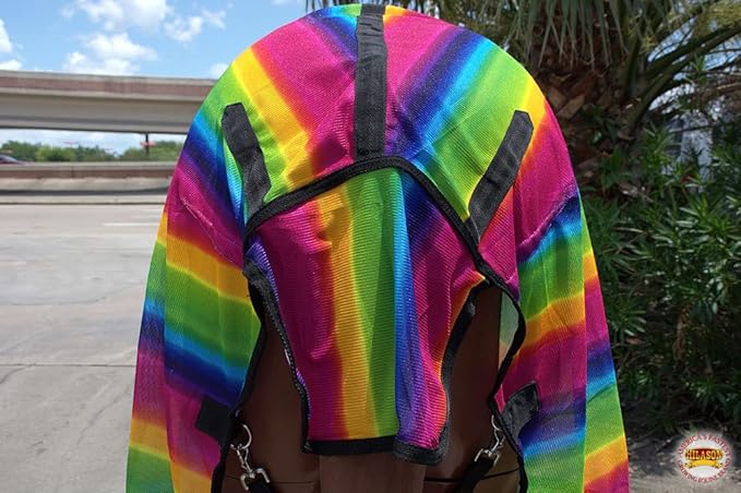 HILASON Horse Fly Sheet - Summer Spring UV Protection Mesh Bug Mosquito FlySheet for Horses | Fly-Sheet