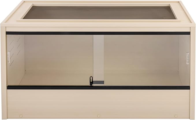 New Age Pet ECOFLEX Two Medium Reptile Enclosures with Matching Stacker Combo Set in Maple