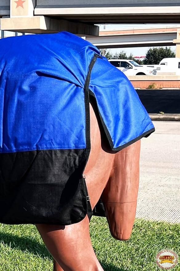 HILASON 1200D Winter Waterproof Poly Horse Blanket Belly Wrap | Turnout Blankets for Horses