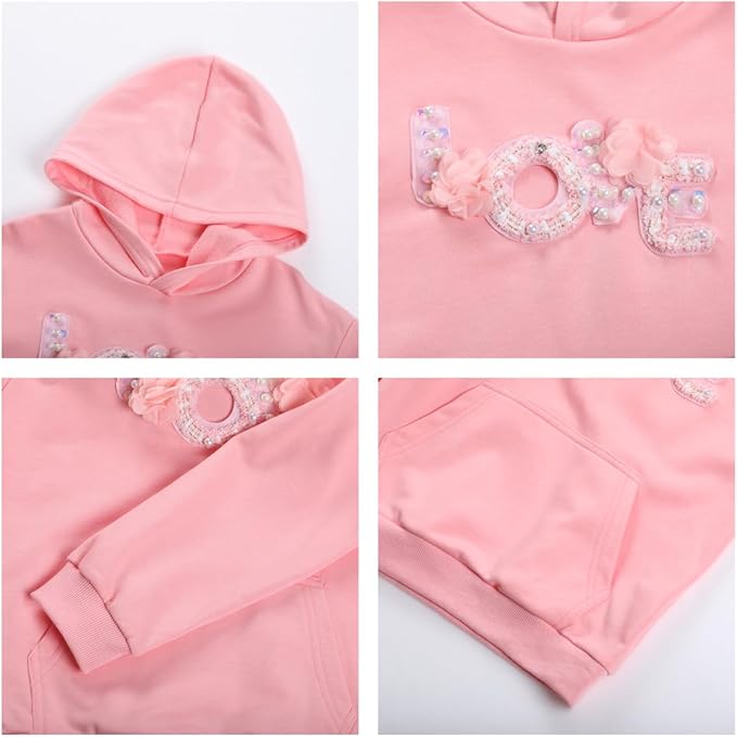 WELAKEN Sweatshirts for Girls Toddler & Kids II Little Girl's Pullover Tops Sweaters & Hoodies
