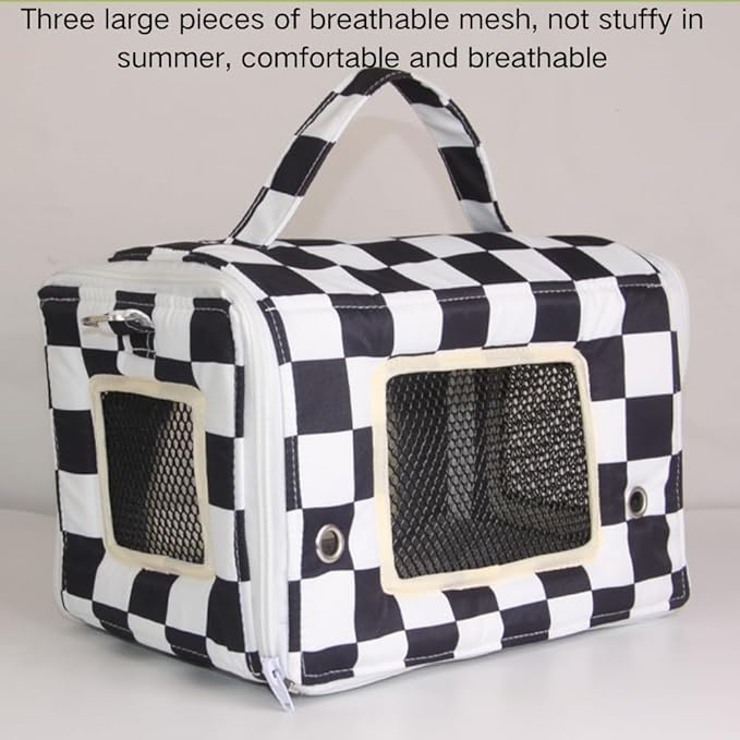 Bird Travel Carrier with Perch Parakeet Carriers with Net, Pad Mat, Feeder Portable Pet Carrier Bag for Bird Transparent Travel Carrier Cage for Budgie Conure Cockatiel (Colorful)
