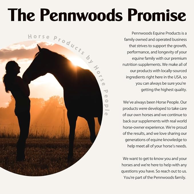 Pennwoods Body Builder Compete: Advanced Horse Weight Gain Supplement, Designed for Competition and Sale, 22lb Bag