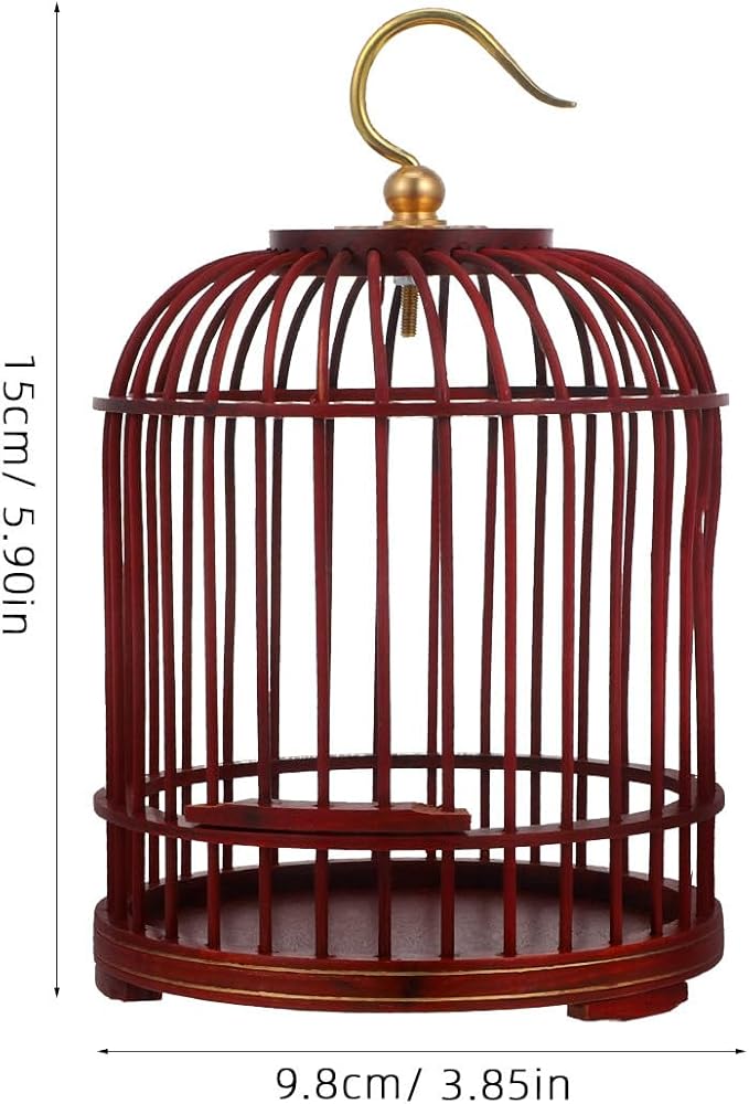GANAZONO Pet Cage Outdoor Decorative Wooden Hamster Cage, Large Capacity, Lockable, Hanging, Safe and Secure