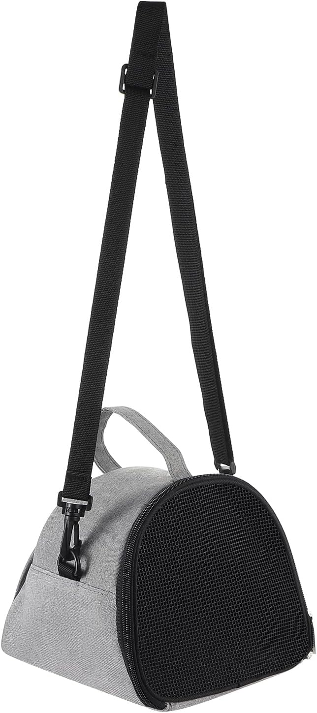 Ibluelover Hamster Carrier Bag Breathable Small Animals Travel Handbag Adjustable Outdoor Carrying Pouch for Guinea Pig Bunny Hedgehogs Bird