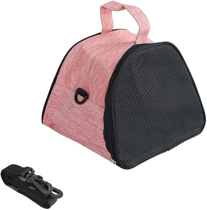 Ibluelover Hamster Carrier Bag Breathable Small Animals Travel Handbag Adjustable Outdoor Carrying Pouch for Guinea Pig Bunny Hedgehogs Bird
