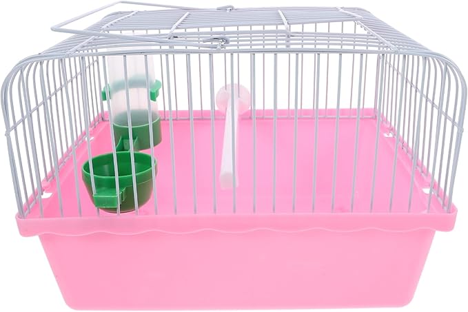 Kisangel Portable Bird Cage for Pets Spacious Travel Carrier Perch Food Box and Water Bottle for Lovebirds and Parrots for Outdoor Adventures