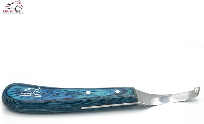 Equine Care Left-Handed Hoof Knife – Professional Farrier Knife & Hoof Trimmer Tool | Ultra-Sharp J2 Stainless Steel Blade, Ergonomic Handle for Horse Hoof Trimming, Cleaning & Farrier Supplies