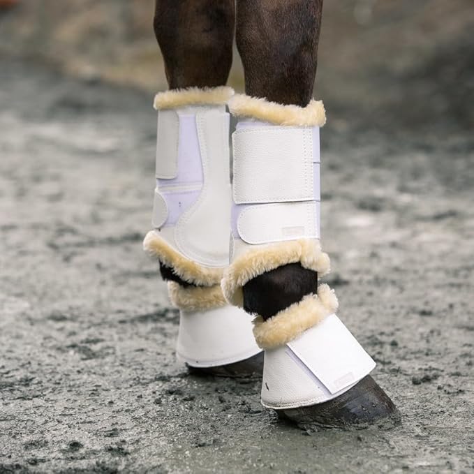 HORZE Signature Bell Boots - White - XL