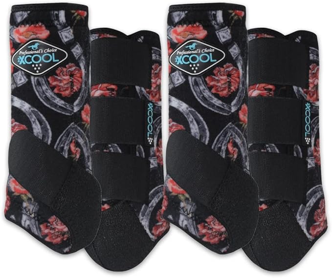 Professional's Choice 2XCOOL Sports Medicine Horse Boots | Protective & Breathable Design for Ultimate Comfort, Durability & Cooling in Active Horses | 2 Pack