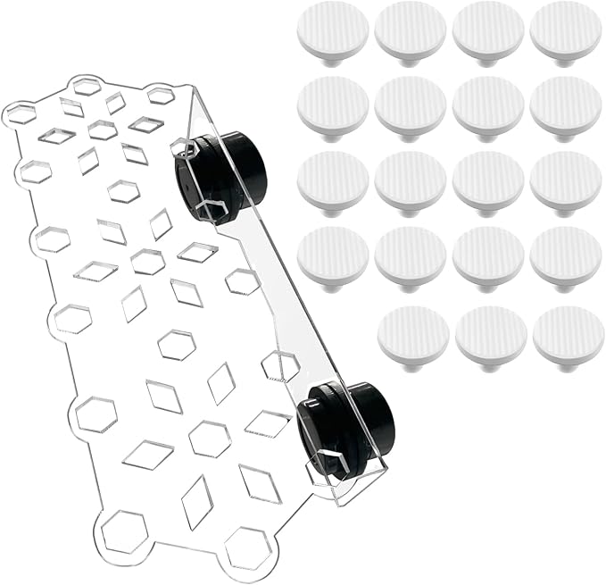 Aquarium Choice Coral Plug Holder Coral frag Rack Magnetic Holder Reef Magnets Holder for frag Rack (Coral Holder with 19 frag Plug)