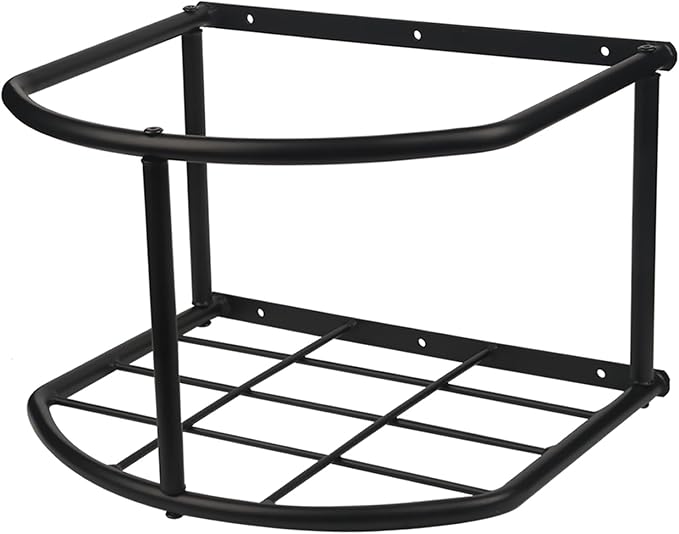 Bucket Holder for Horses Feed,5 Gallon Water and Feed Bucket Holder for Horses,Heavy Duty Metal Wall Mount Water Bucket and Pail Holder for Livestock in Stable (1)