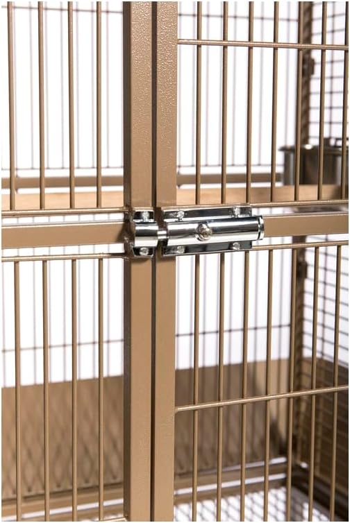 Suburban Sophistication Playtop Bird Home with Spacious Design, Durable Materials, Removable Perches Small/Coco