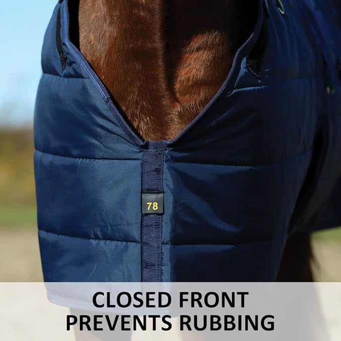 Dura-Nylon V-Free Horse Stable Blanket | Custom Fit & Breathable Winter Horse Sheet | Medium Weight Horses Blankets