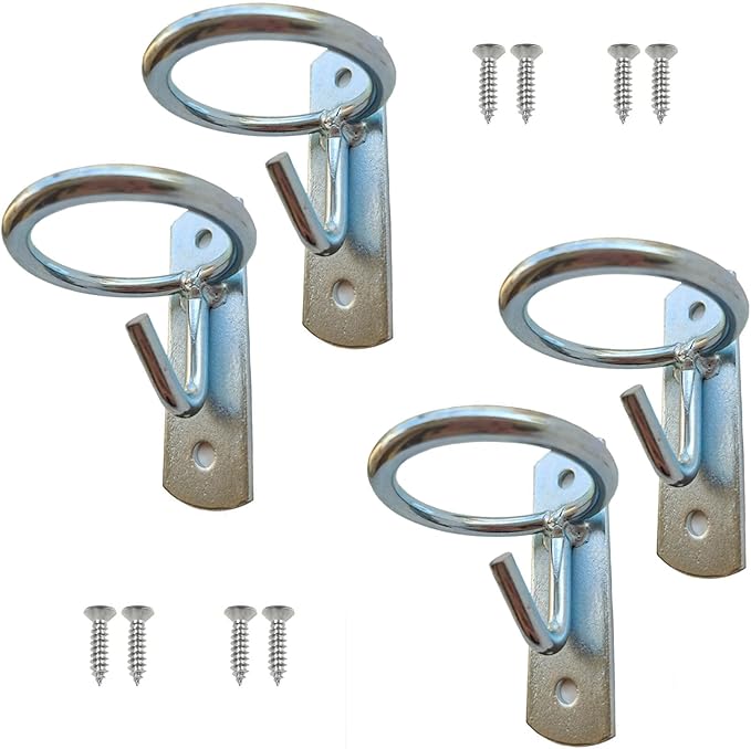 Horse Feed Bucket Hook,Water Bucket Holder Hanger for Horse Stall/Stable Supplies (4 Pack)