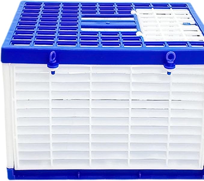 Foldable Pigeon Cage Nest Box Accessories Lightweight Training Competition Bird Travel Carrier Cage for Outdoor Indoor Garage, L