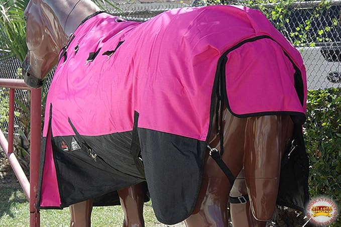 HILASON 1200D Winter Waterproof Poly Horse Blanket Belly Wrap | Turnout Blankets for Horses